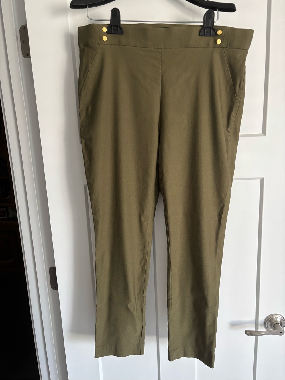 Jones New York Olive Green Signature Trousers